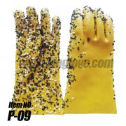 <b>Non-Slip particle Finish Monkey Grip Glove, PVC dipped, long cuff</b>