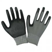 Nitrile Palm Dipped Gray Nylon Knit