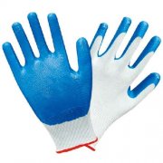 Nitrile Palm Dip, Mans nylon shell Gardening Glove