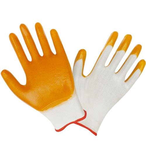 PVC Palm Coated Gloves WIth 13 Gauge Nylon Knit
