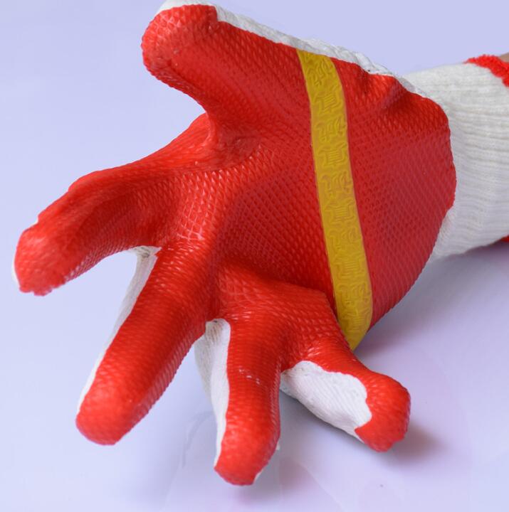 Palm rubber laminate glove