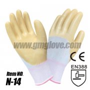 13G Nitrile Rubber Coated Gloves，Half Coating