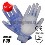 PU Garden Glove, Palm Coating, 13-Gauge Nylon Knit