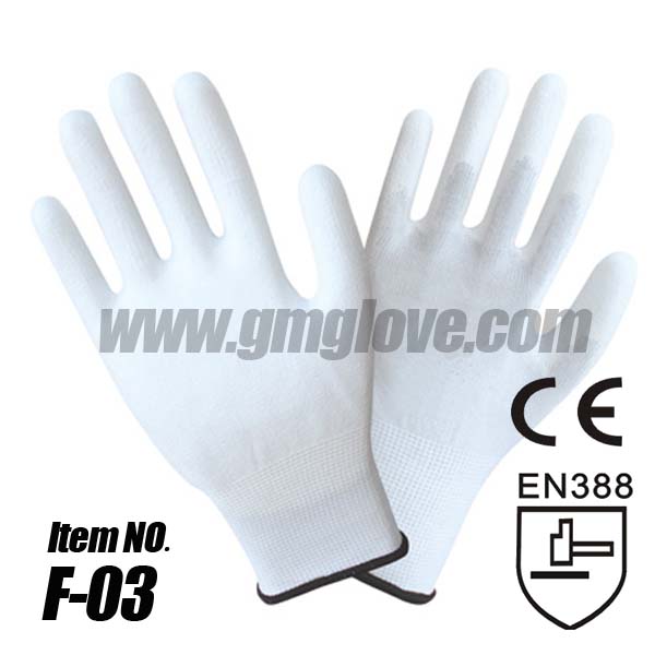 White PU Coated Gloves